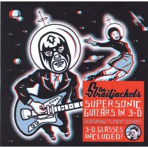Los Straitjackets - Supersonic Guitars in 3-D LP (Clear with Red & Blue Swirl Vinyl)