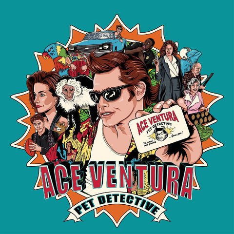 Ace Ventura: Pet Detective (Various Artists) - Soundtrack 2LP (Turquoise & Orange w/Red Splatter Vinyl)
