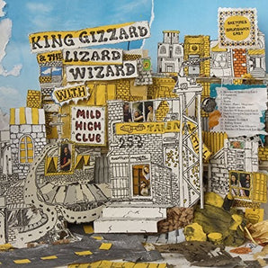 King Gizzard and the Lizard Wizard - Sketches of Brunswick East LP (Yellow w/ Blue Splatter Vinyl)