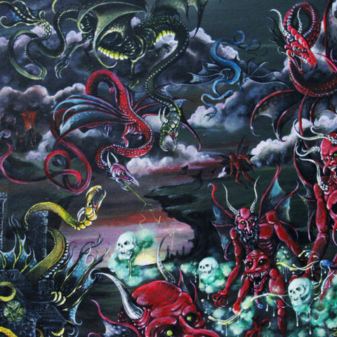 Daeva - Through Sheer Will And Black Magic LP (Blood Red Inside Ultra Clear Vinyl)