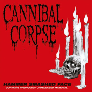 Cannibal Corpse - Hammer Smashed Face 12" EP (Clear w/ Red Splatter Vinyl)
