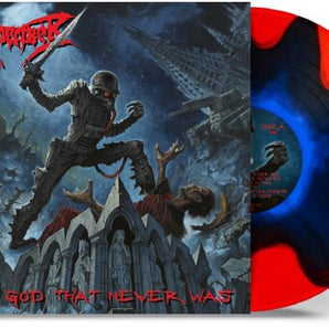 Dismember - The God That Never Was LP (Blue In Red Split Vinyl)