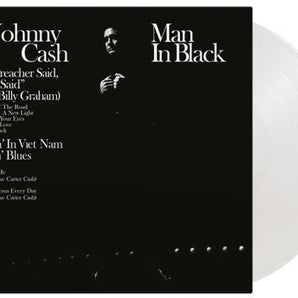 Johnny Cash - Man In Black LP (180g Clear Vinyl - Music On Vinyl)