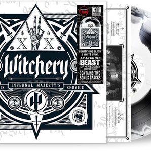 Witchery - In His Infernal Majesty's Service LP (Black & White Vinyl)