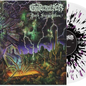 Gatecreeper - Dark Superstition LP (Clear with Black And Purple Splatter Vinyl)