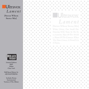 Ultravox - Lament LP (Steven Wilson Stereo Mix) (RSDBF2024)