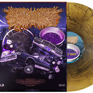 PeelingFlesh - The G Code LP (Gold & Black Marble)