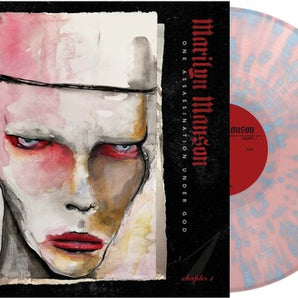 Marilyn Manson - One Assassination Under God LP (Pink w/ Blue Splatter Vinyl)