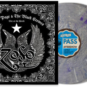 Jimmy Page & The Black Crowes - Live At The Greek: 25th Anniversary LP (Sliver w/ Purple & White Splatter Vinyl)