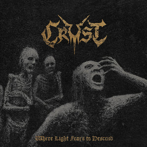 Crust - Where Light Fears To Descend LP (Black & Transparent Gold Galaxy Vinyl)