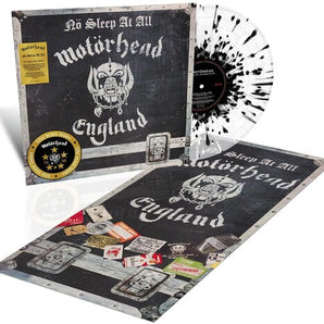 Motörhead - No Sleep At All LP (50th Anniversary, Clear/Black-White Splatter vinyl)