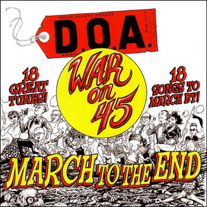 D.O.A. - War On 45: 40th Anniversary LP (Cherry Red Vinyl)