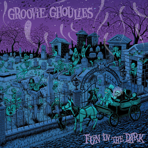 Groovie Ghoulies - Fun In The Dark LP (Transparent Blue With Black Smoke Vinyl)