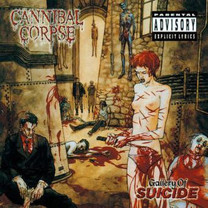Cannibal Corpse - Gallery Of Suicide LP (White with Red Splatter)