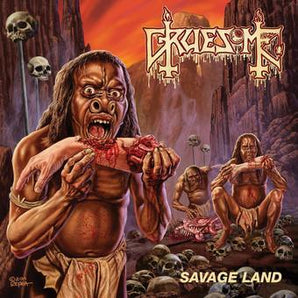 Gruesome - Savage Land LP (Bone White And Blood Vinyl)