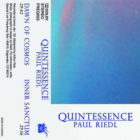 Paul Riedl - Quintessence CD