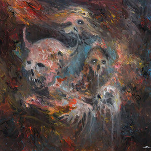 Chained To The Bottom Of The Ocean -  I Tried Catching You But You Fell Through Me, Consumed By the Vitriol of Life LP (multi color splatter vinyl)
