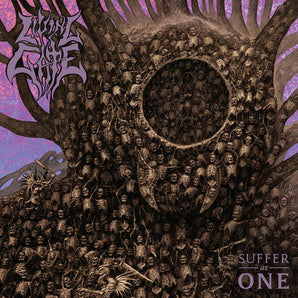 Living Gate - Suffer As One LP (Neon Violet and Bone White Galaxy Effect Merge Vinyl) (MARKDOWN)