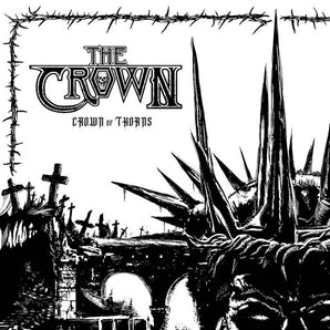 Crown - Crown Of Thorns LP (Black and White Split Vinyl)