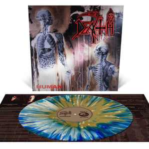 Death - Human LP (Tri-Color Merge w/ Splatter Vinyl & Silver Foil Laminated Jacket)