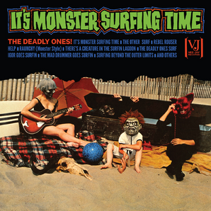 Deadly Ones - It's Monster Surfing Time LP (Bloody Pumpkin color vinyl)