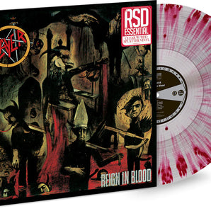 Slayer - Reign In Blood LP (RSD Essential, Clear w/ Red Splatter)