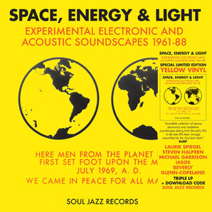 Various Artists - Soul Jazz Records presents: Space, Energy & Light: Experimental Electronic And Acoustic Soundscapes 1961-88 (YELLOW VINYL)